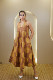 Golden Tamaya Anarkali Dress