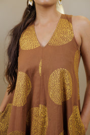 Golden Tamaya Anarkali Dress