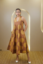 Golden Tamaya Anarkali Dress