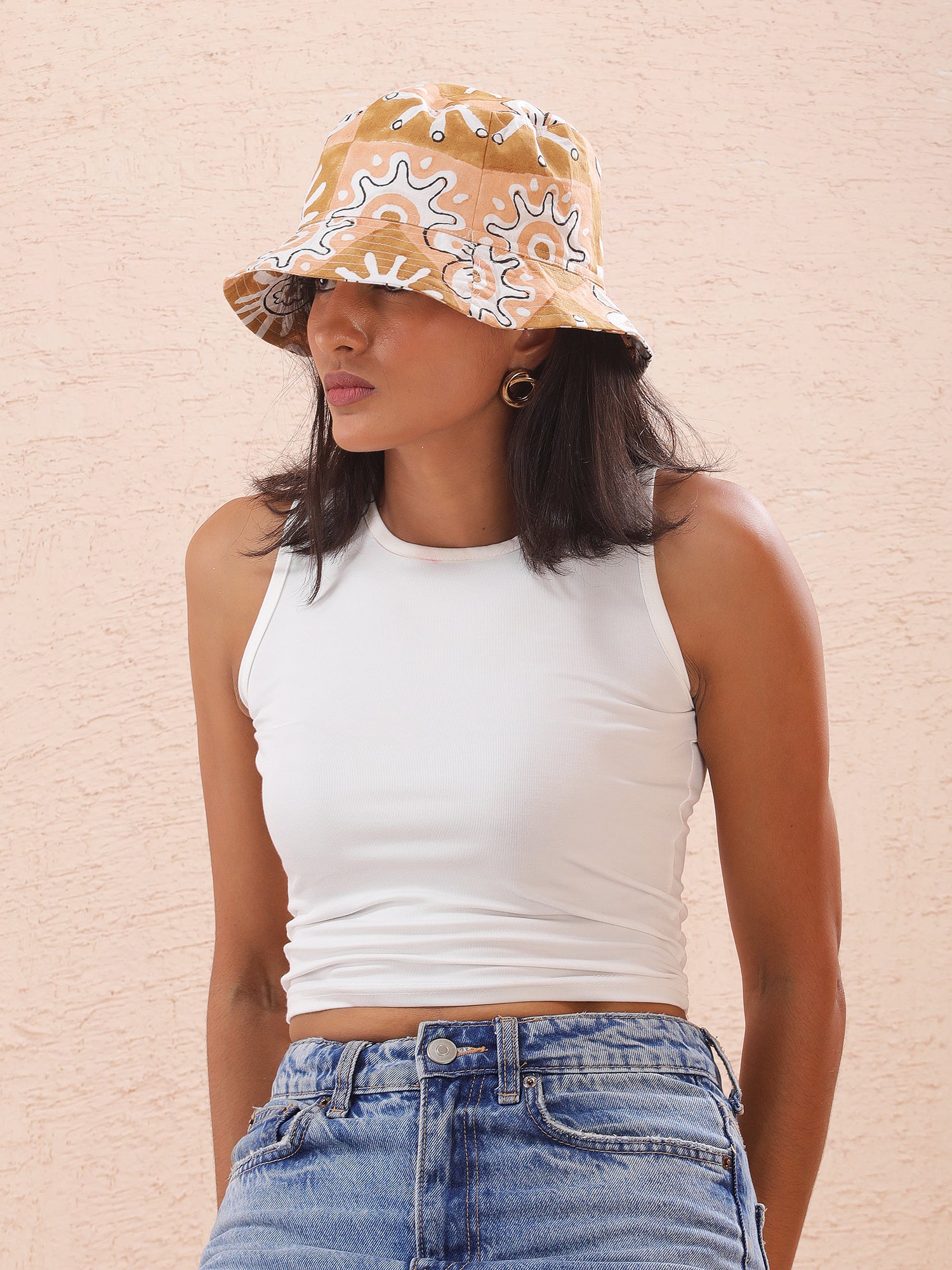 Earthy Flower Hat