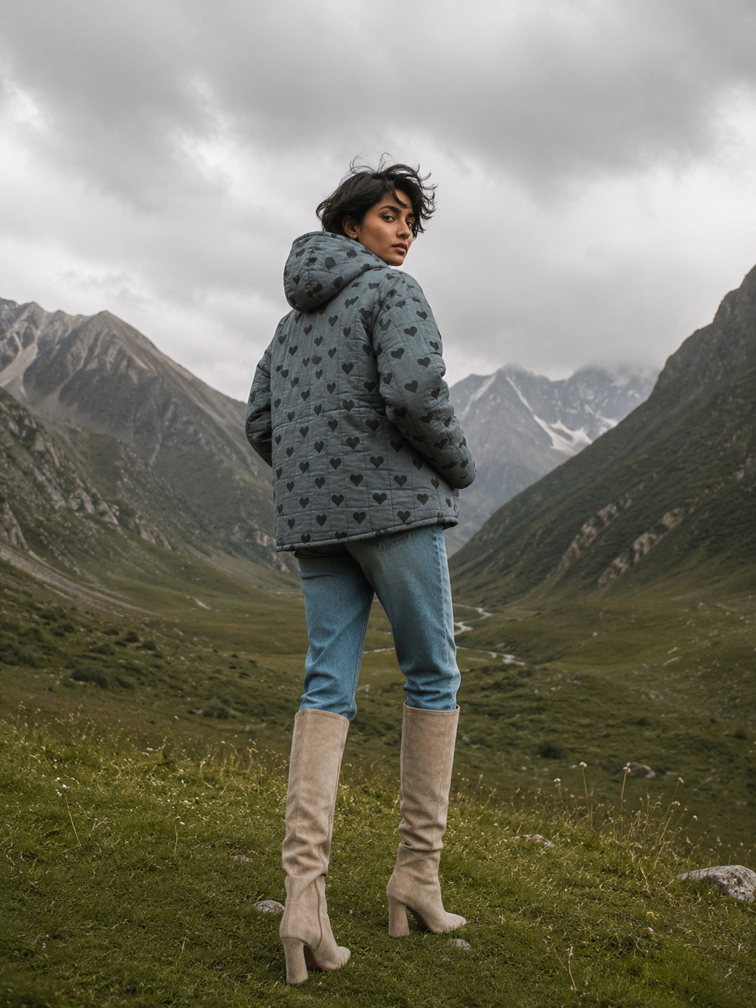 Amore Grey Puffer