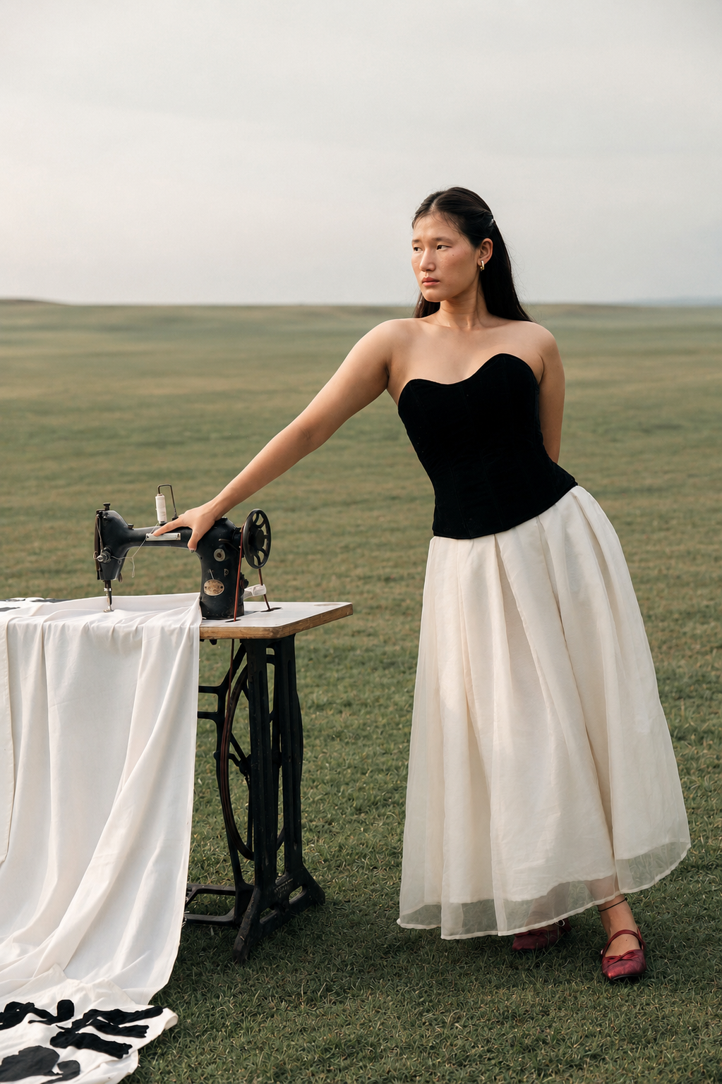 Kahaani Noir Blanche Set