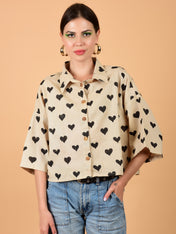 Amore Cropped Shirt