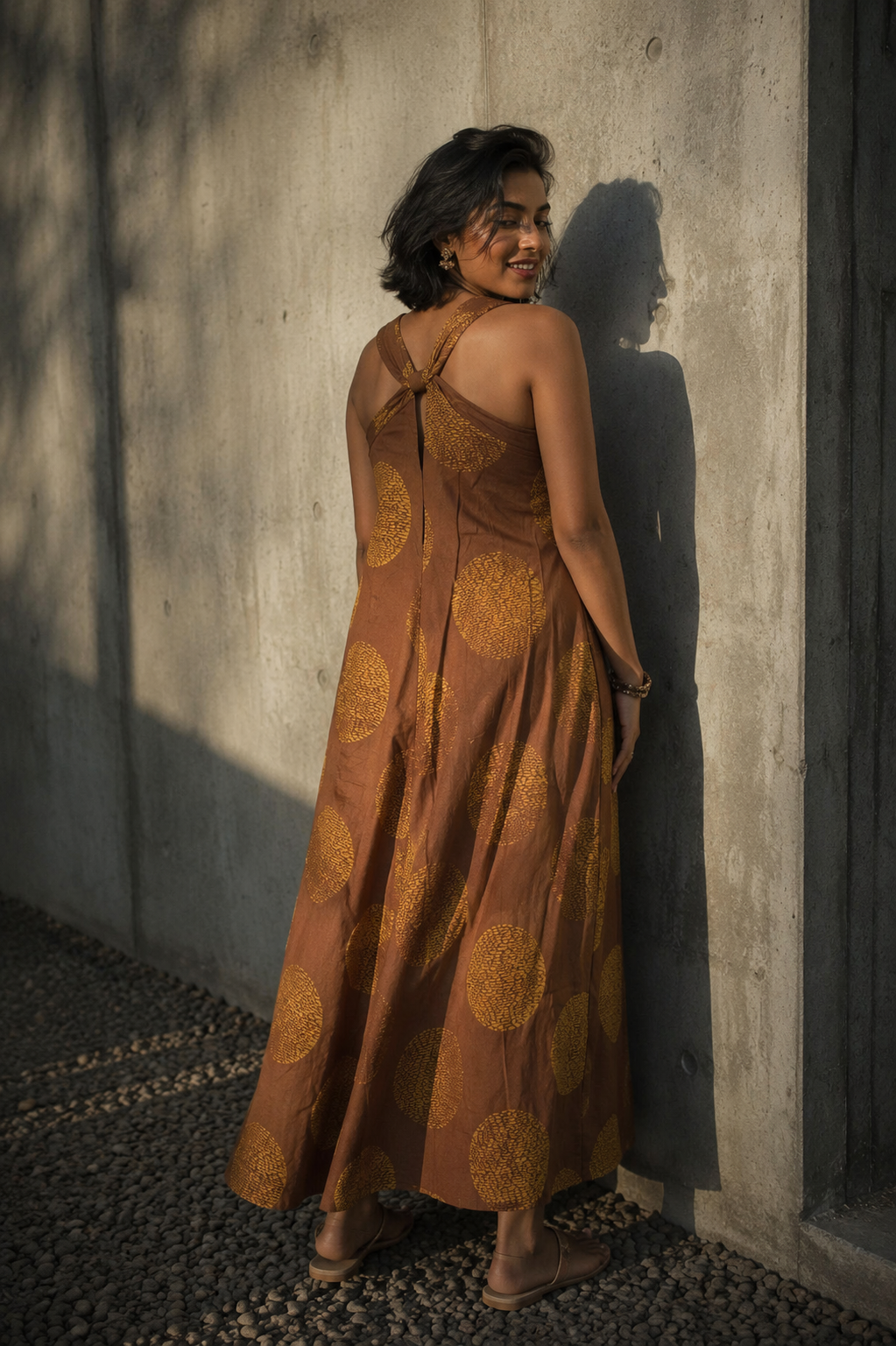 Golden Tamaya Anarkali Dress