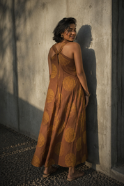 Golden Tamaya Anarkali Dress