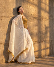 Sunheri Corset & Ready to Wear Saree