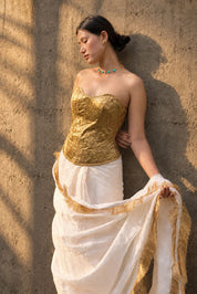 Sunheri Corset & Ready to Wear Saree