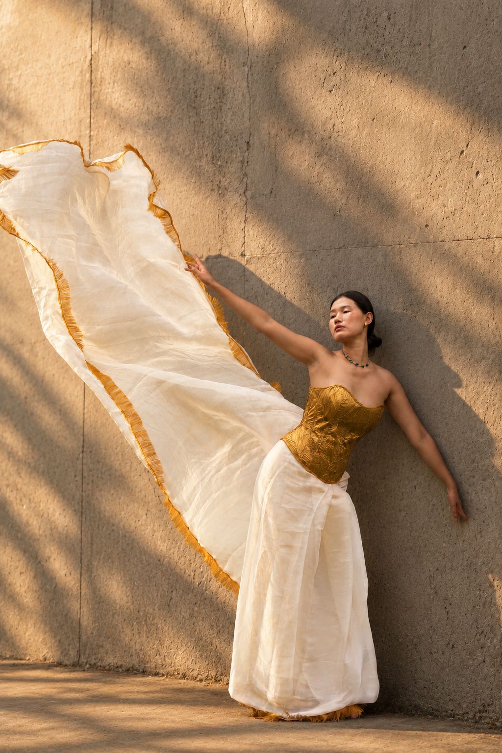 Sunheri Corset & Ready to Wear Saree