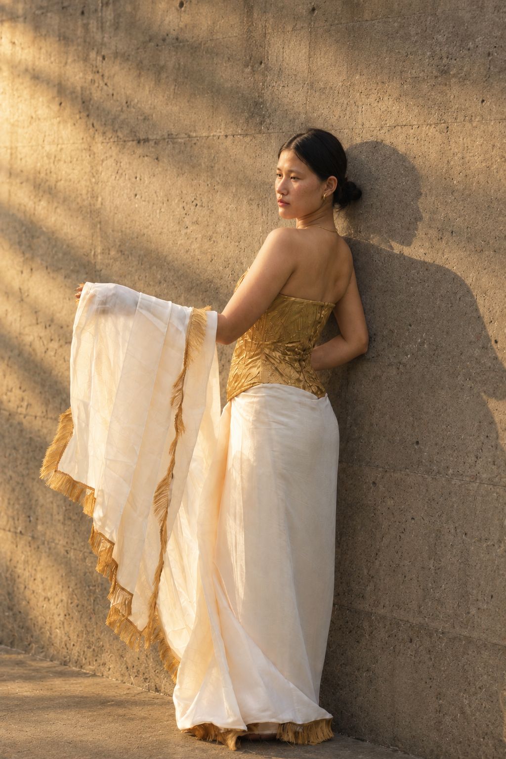 Sunheri Corset & Ready to Wear Saree