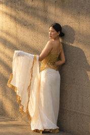 Sunheri Corset & Ready to Wear Saree