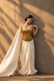 Sunheri Corset & Ready to Wear Saree