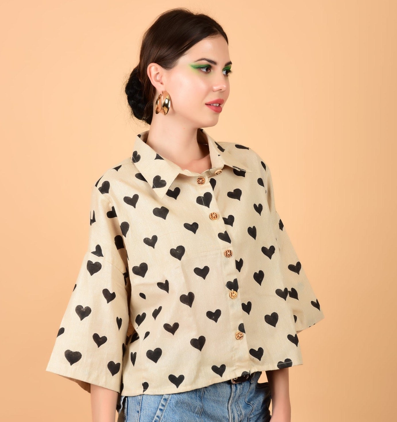 Amore Cropped Shirt Cropped Shirt - Atulyakala
