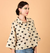 Amore Cropped Shirt Cropped Shirt - Atulyakala