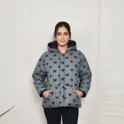Amore Grey Puffer jacket - Atulyakala
