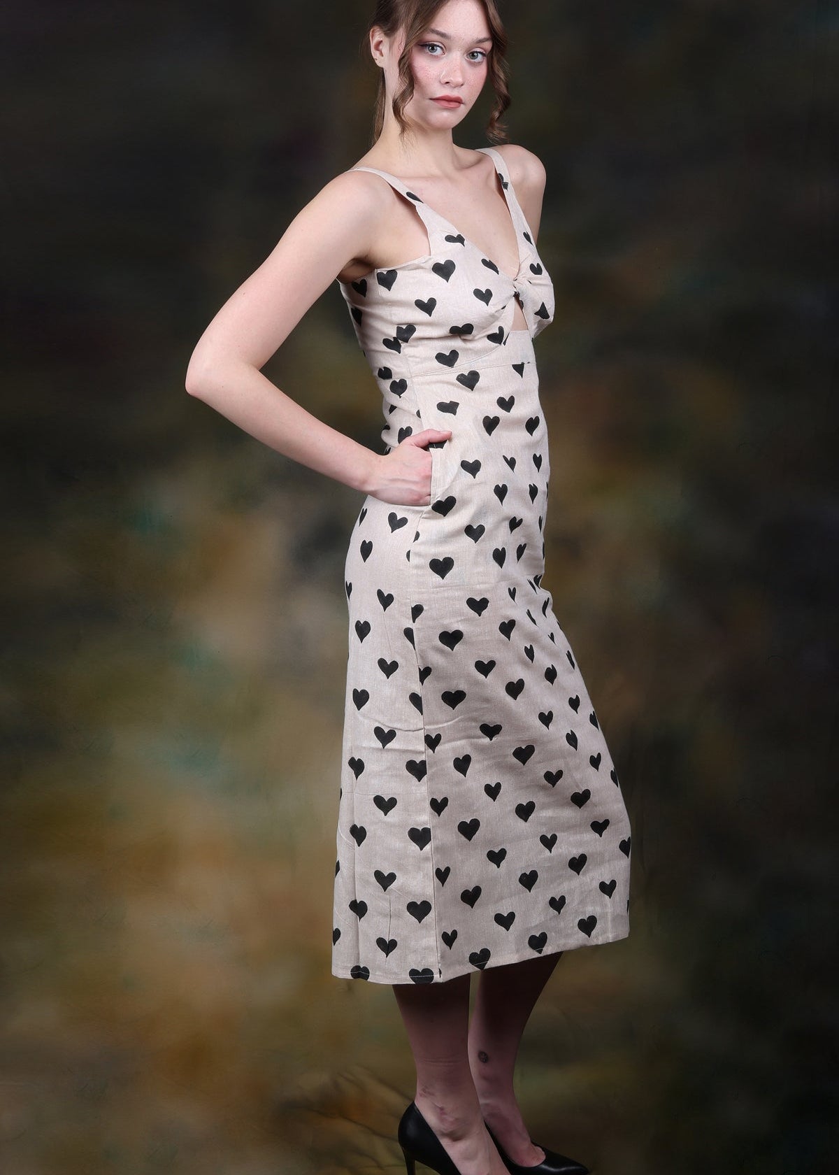 Amore Long Dress Midi Dress - Atulyakala