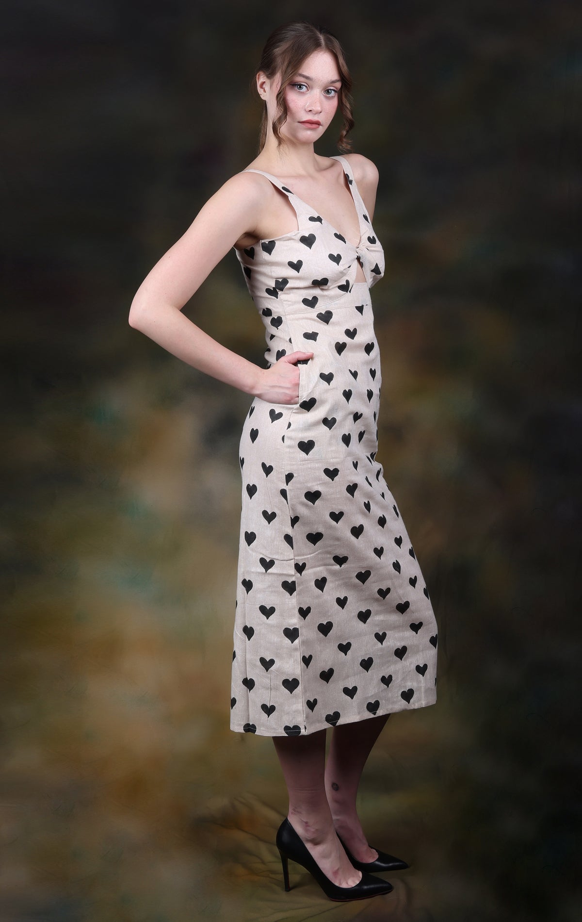 Amore Long Dress Midi Dress - Atulyakala