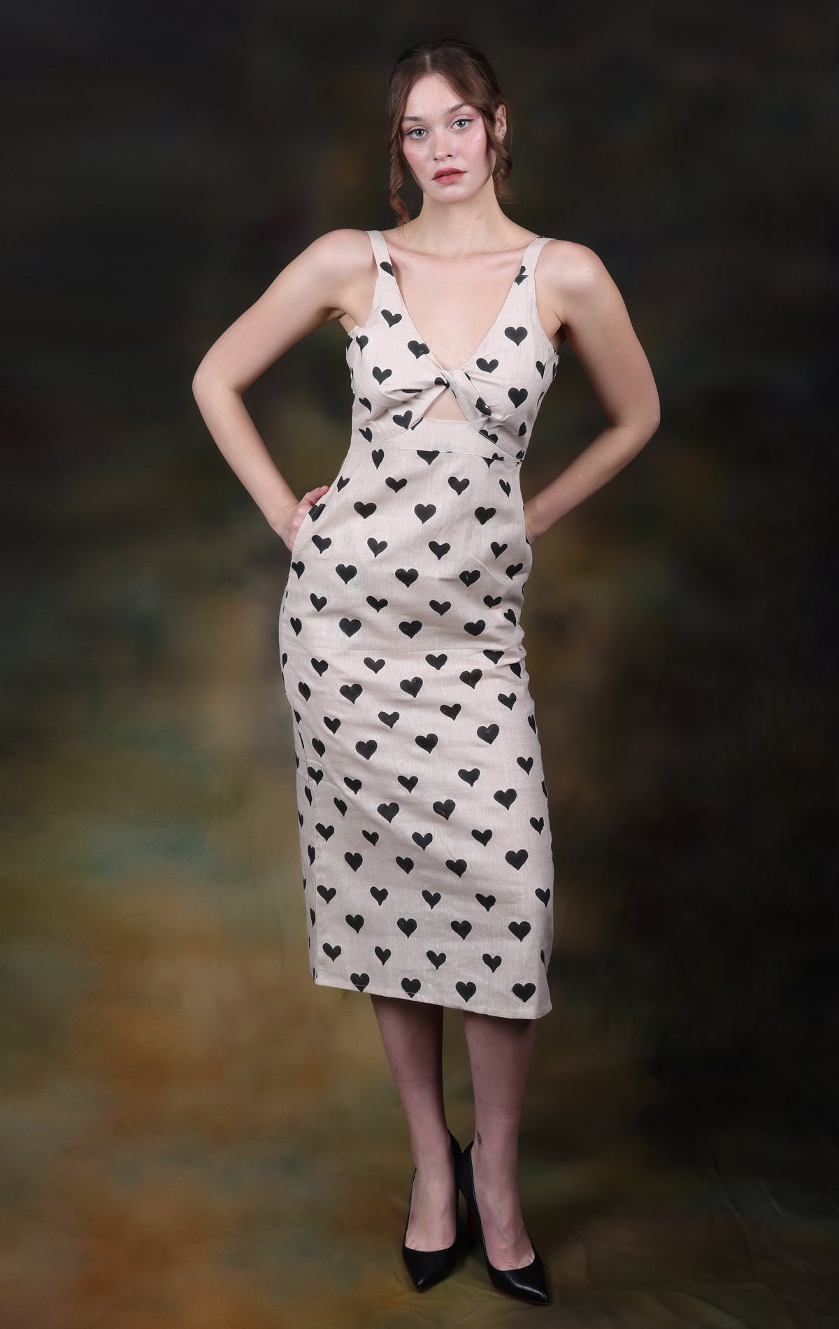 Amore Long Dress Midi Dress - Atulyakala