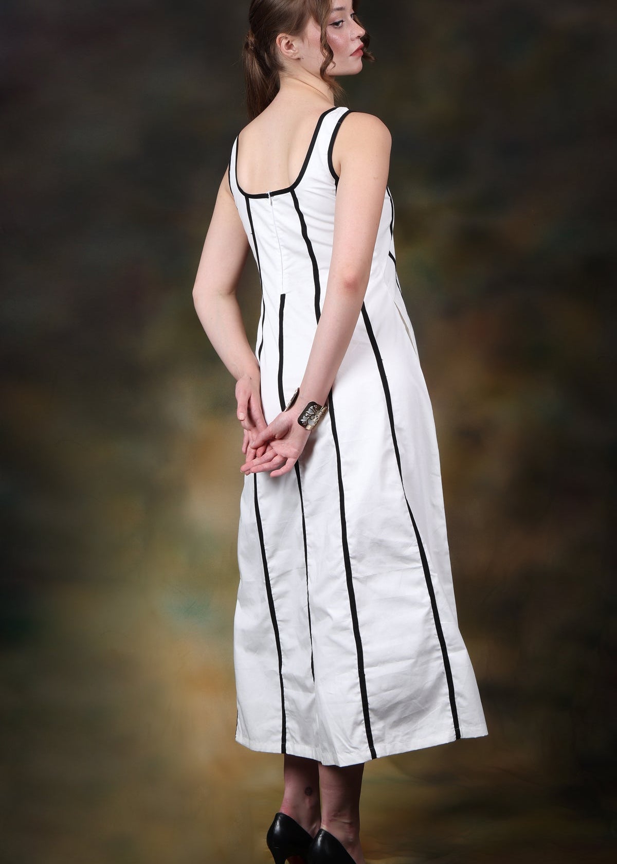 Bella Bianca Dress Maxi Dress - Atulyakala