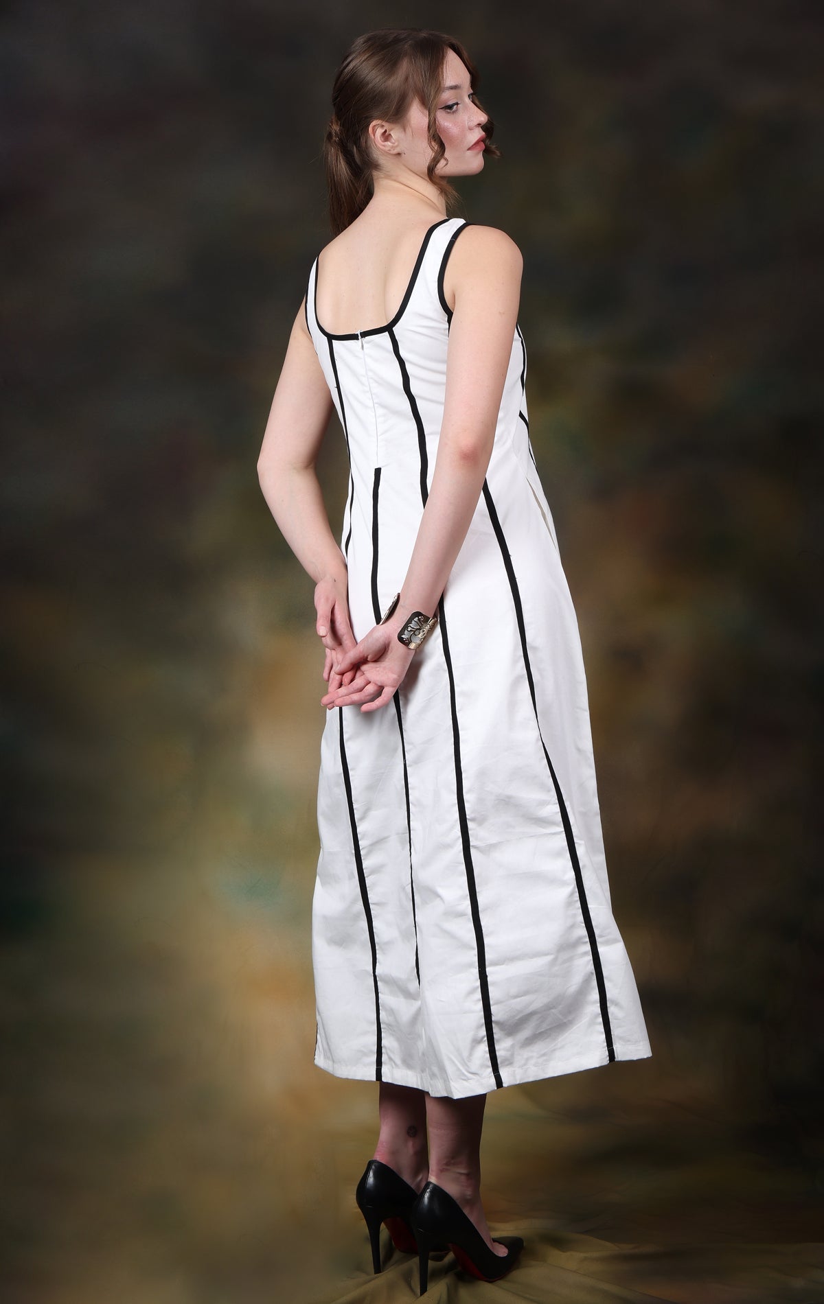 Bella Bianca Dress Maxi Dress - Atulyakala