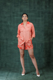 Coral Coord Set - Atulyakala