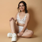 Crimson Hearts Co - ord Set - Atulyakala