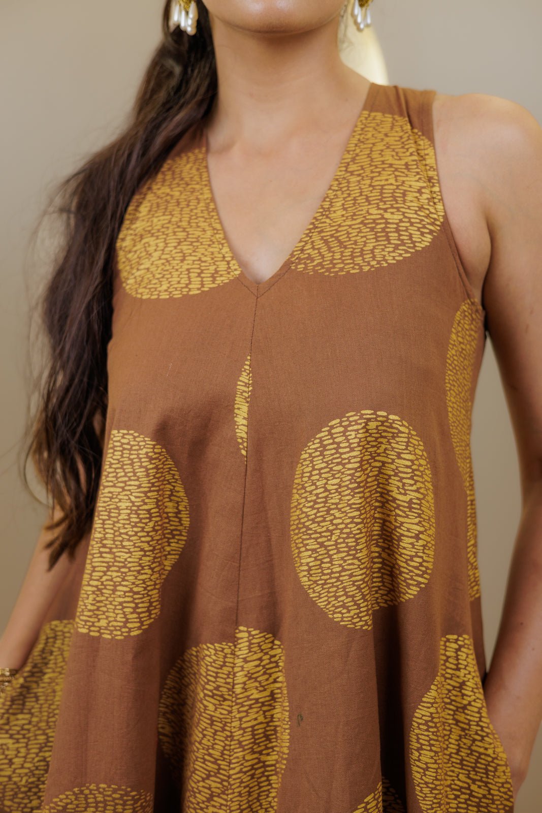 Golden Tamaya Anarkali Dress - Atulyakala