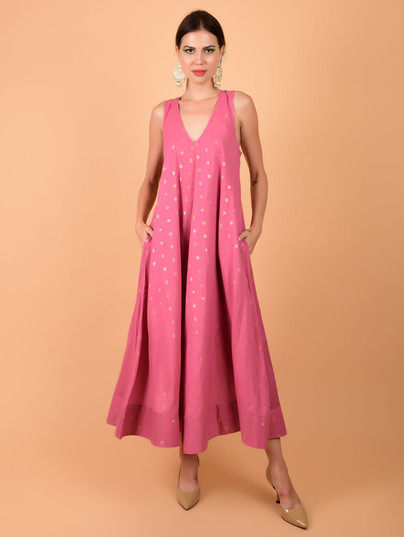 GULAAB BUTA Dress - Atulyakala