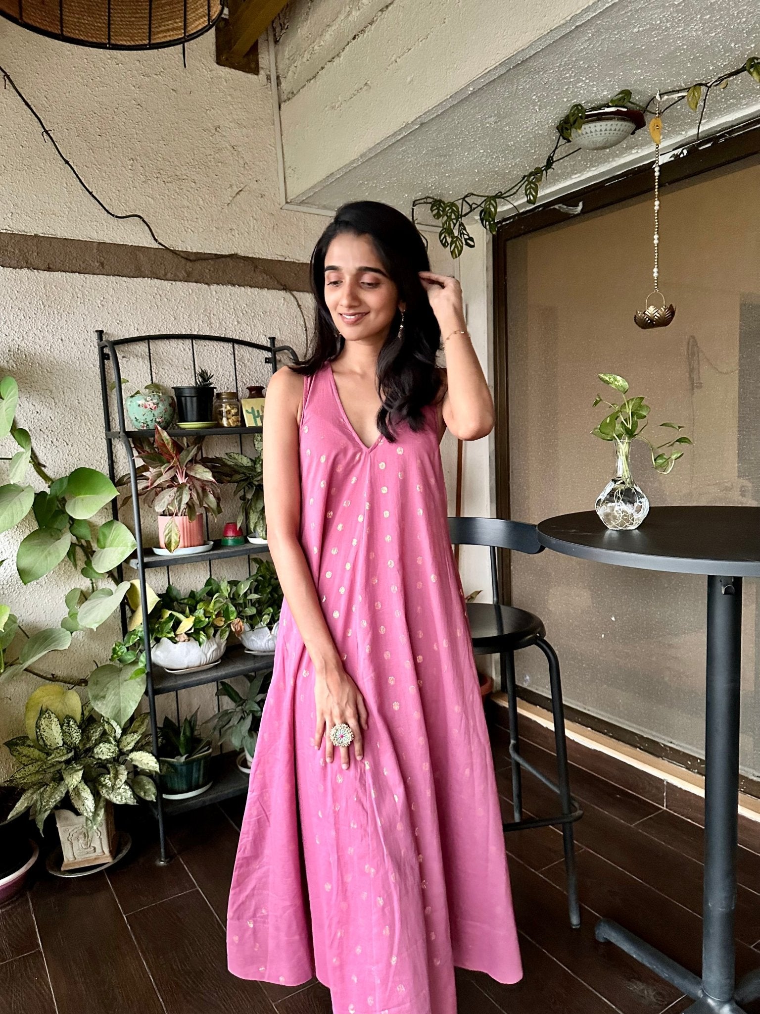 GULAAB BUTA Dress - Atulyakala