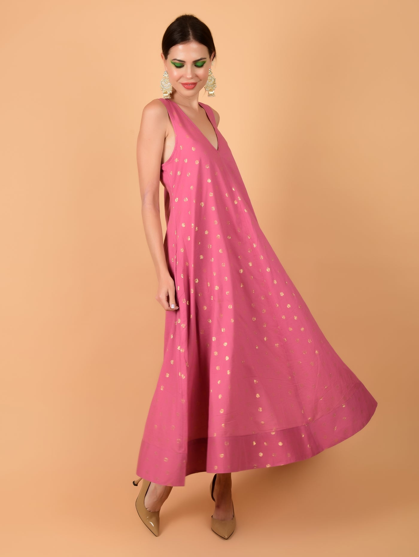 GULAAB BUTA Dress - Atulyakala