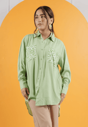 Minty Green Shirt - Atulyakala