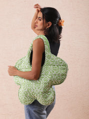 Minty Green Tote - Atulyakala
