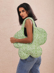 Minty Green Tote - Atulyakala