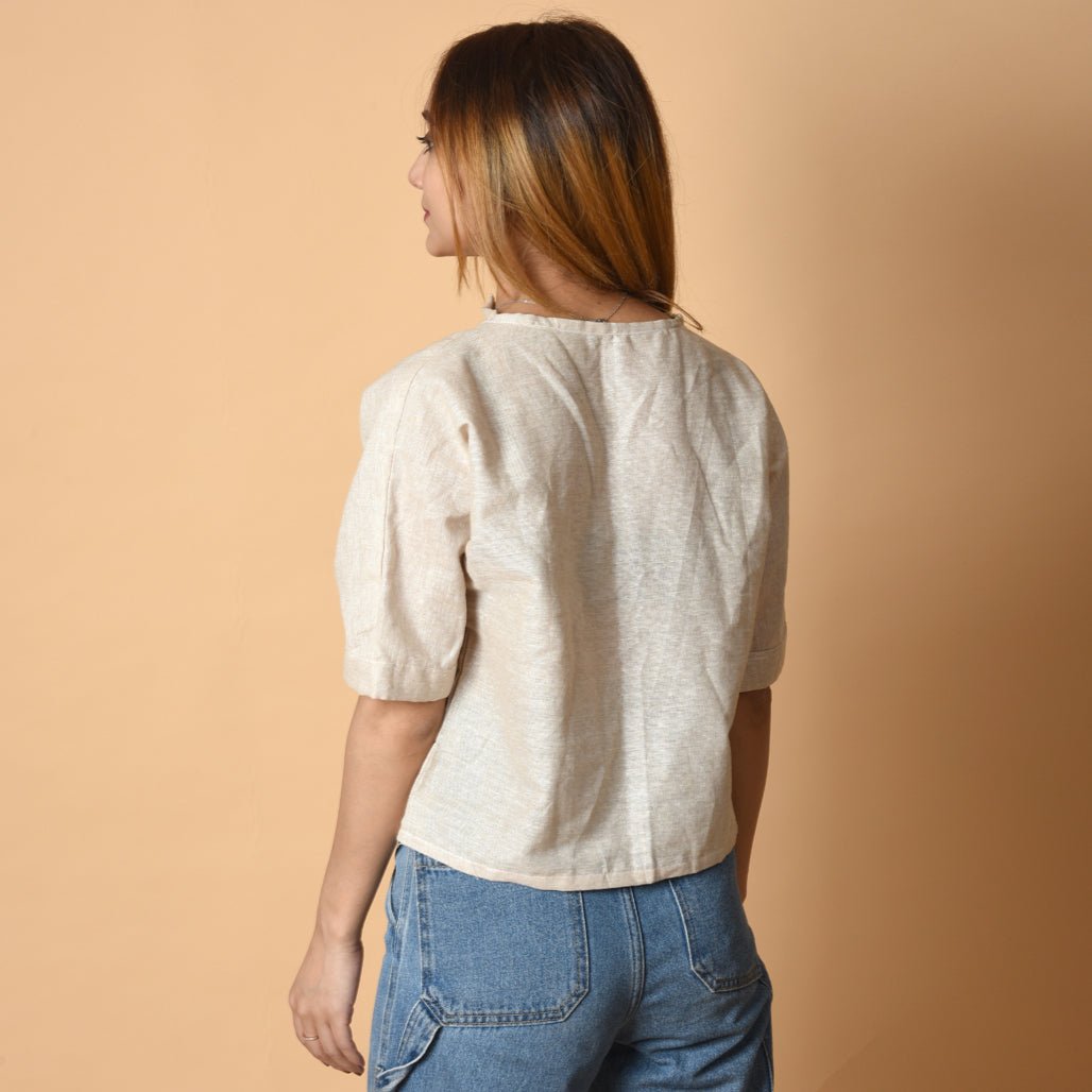 Muted Bloom Top - Atulyakala