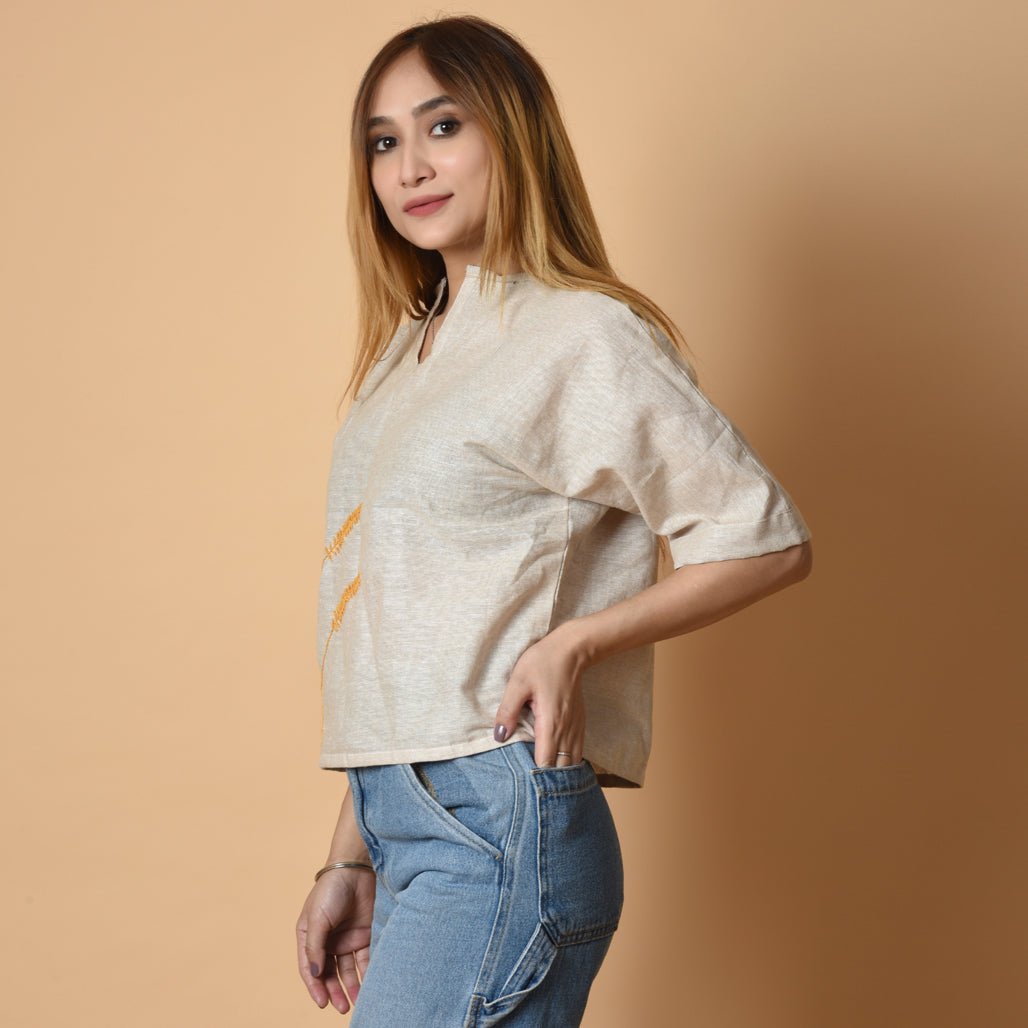 Muted Bloom Top - Atulyakala