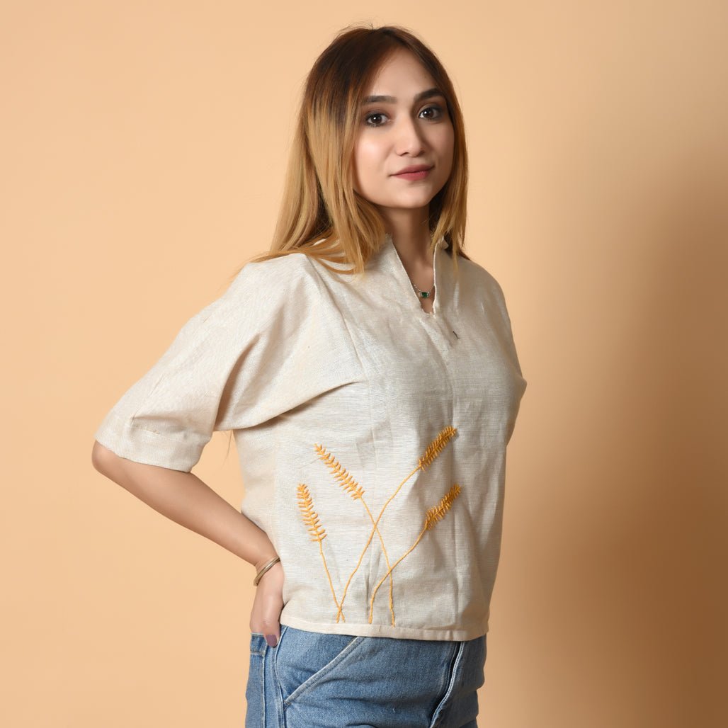 Muted Bloom Top - Atulyakala