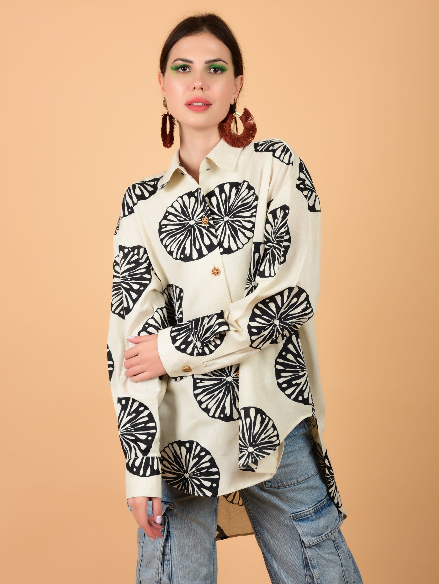 Mystic Oversized Shirt Oversized Shirt - Atulyakala
