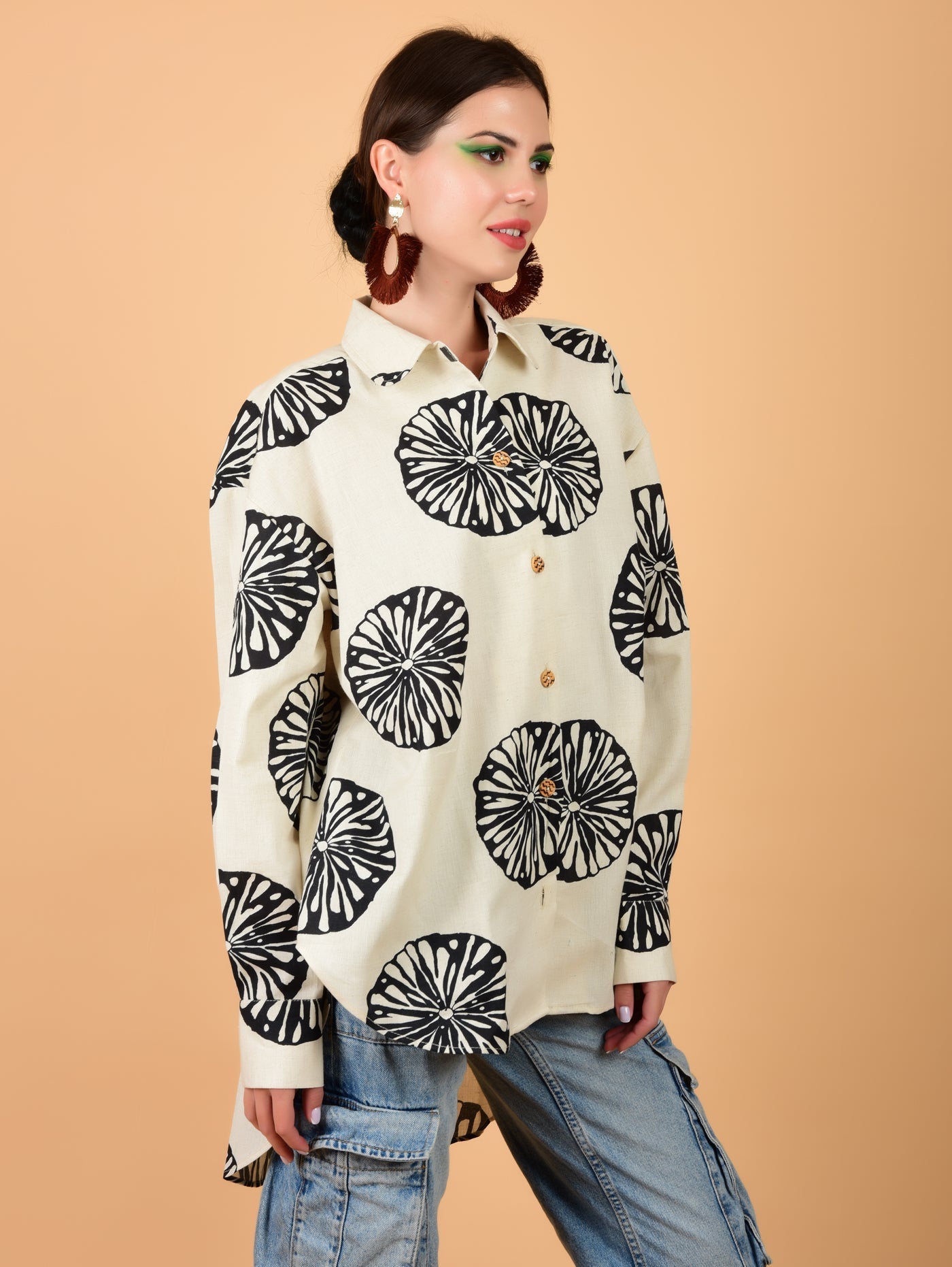 Mystic Oversized Shirt Oversized Shirt - Atulyakala