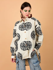 Mystic Oversized Shirt Oversized Shirt - Atulyakala