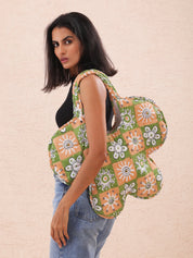Retro Flower Tote - Atulyakala