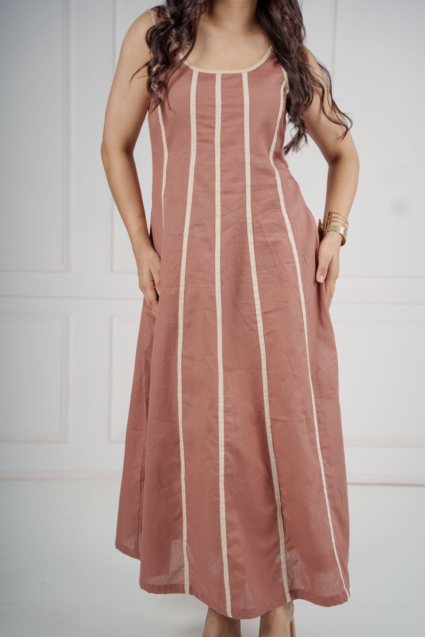 Rosette Dress Maxi Dress - Atulyakala