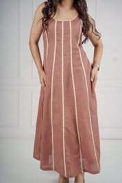 Rosette Dress Maxi Dress - Atulyakala