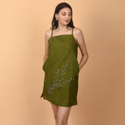 Serene Meadow Dress Short Dress - Atulyakala