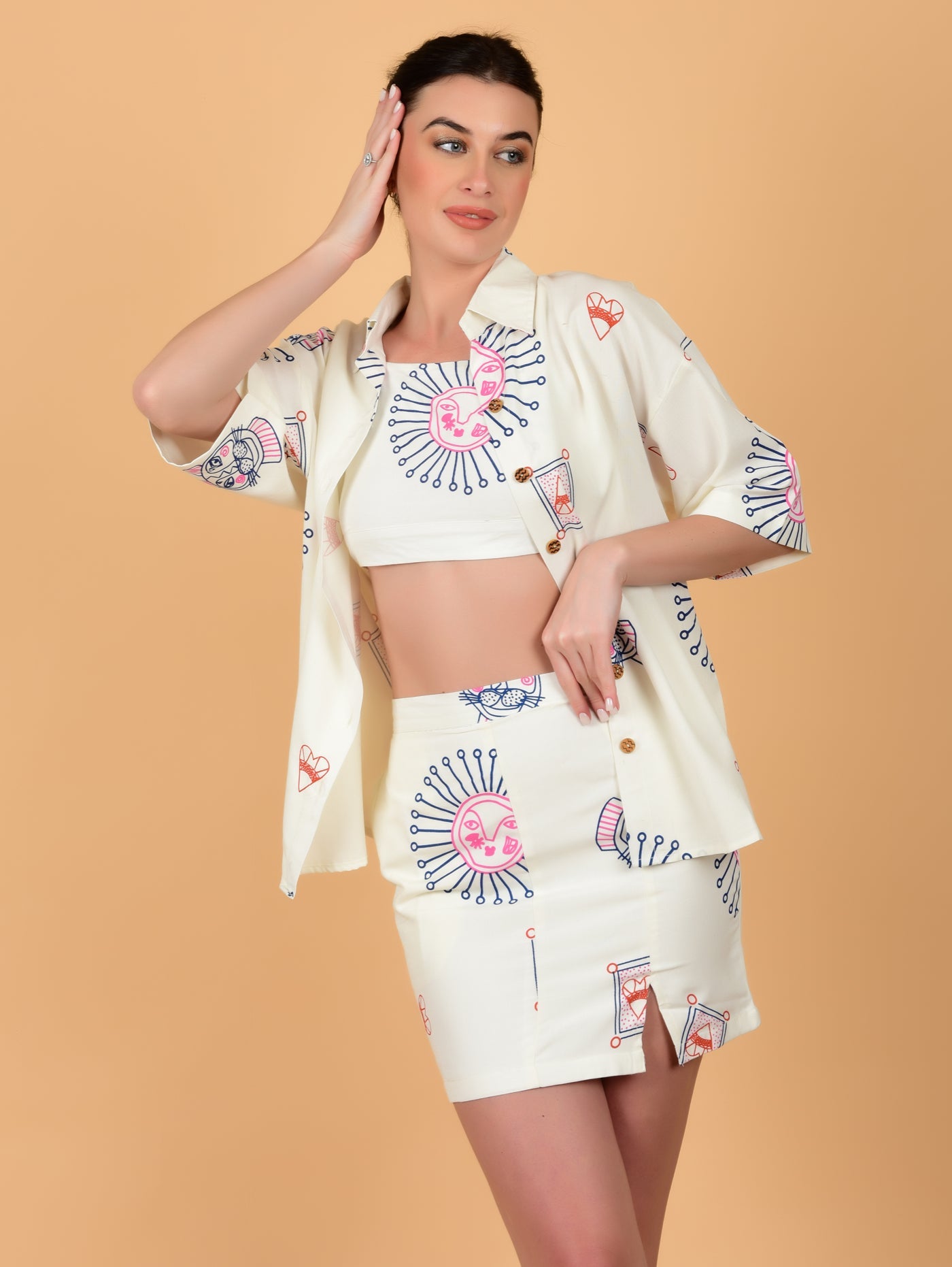 Sun & Heart Coord Shirt - Atulyakala