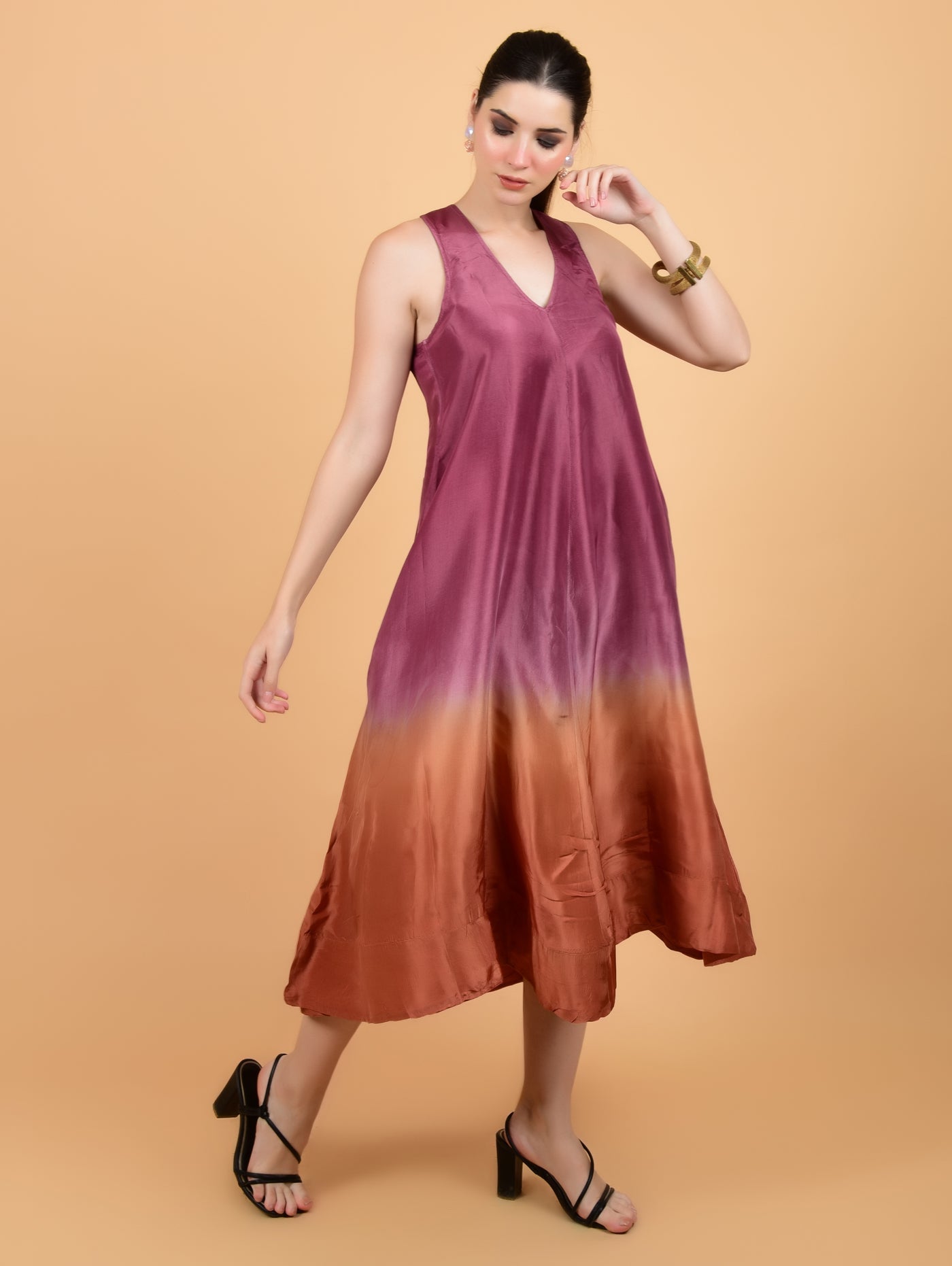 Sunset Serenity Dress - Atulyakala