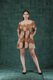 Tamaya Short Sleeve Mini Mini Dress - Atulyakala