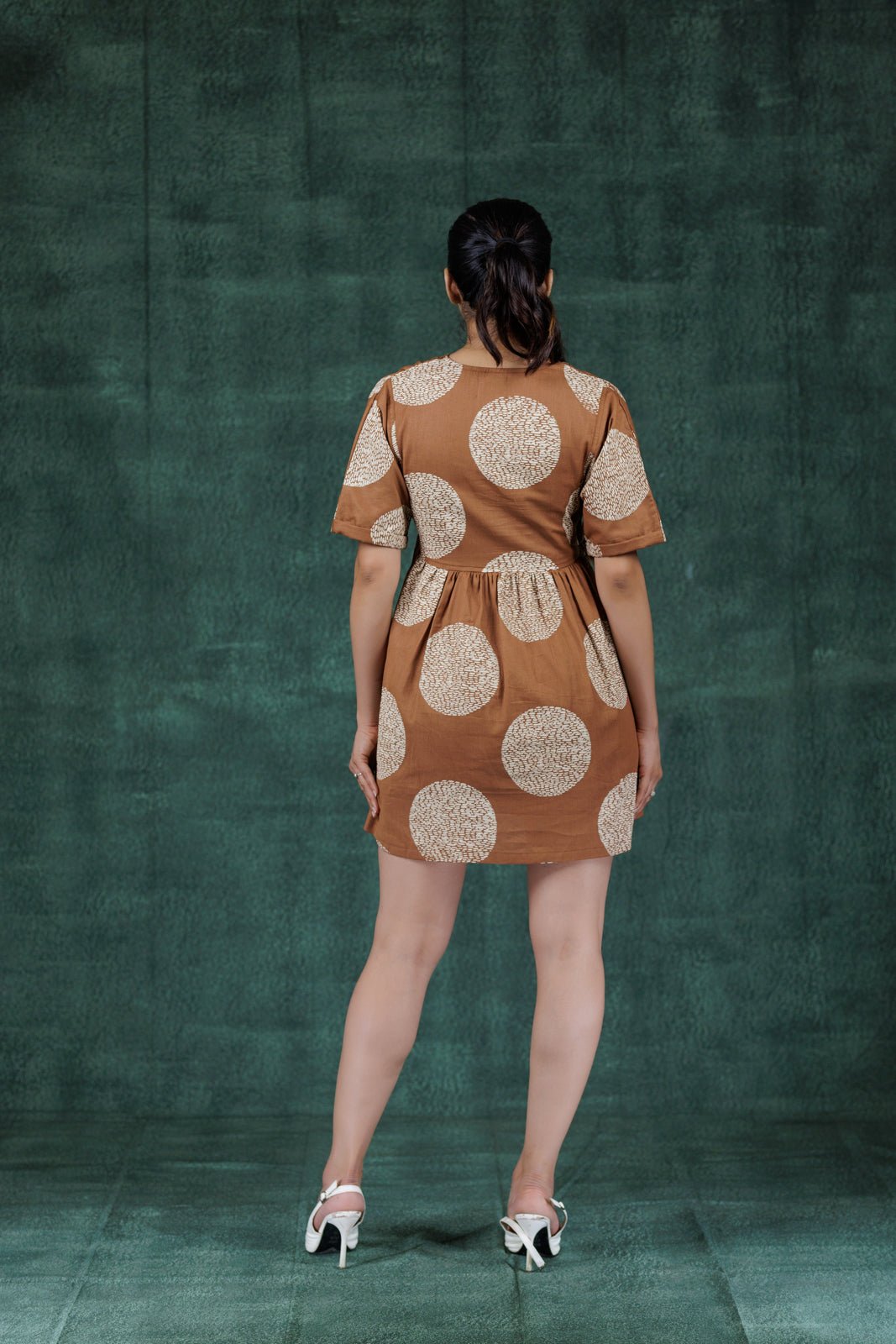 Tamaya Short Sleeve Mini Mini Dress - Atulyakala