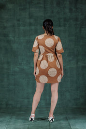 Tamaya Short Sleeve Mini Mini Dress - Atulyakala