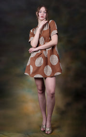 Tamaya Short Sleeve Mini Mini Dress - Atulyakala