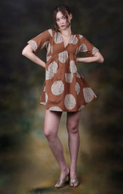 Tamaya Short Sleeve Mini Mini Dress - Atulyakala