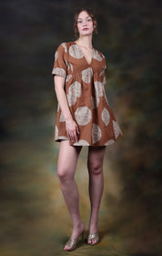 Tamaya Short Sleeve Mini Mini Dress - Atulyakala